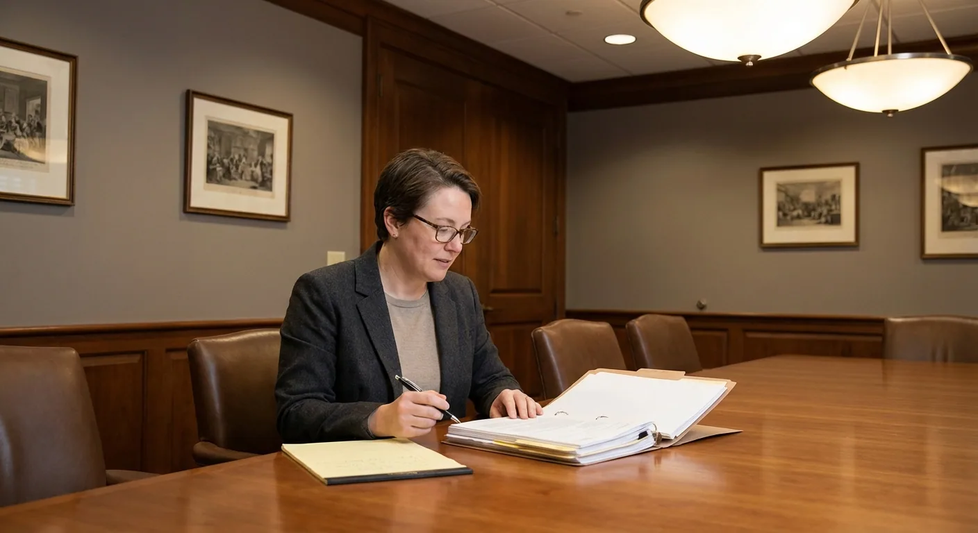 Dr. Smith preparing expert testimony for courtroom proceedings