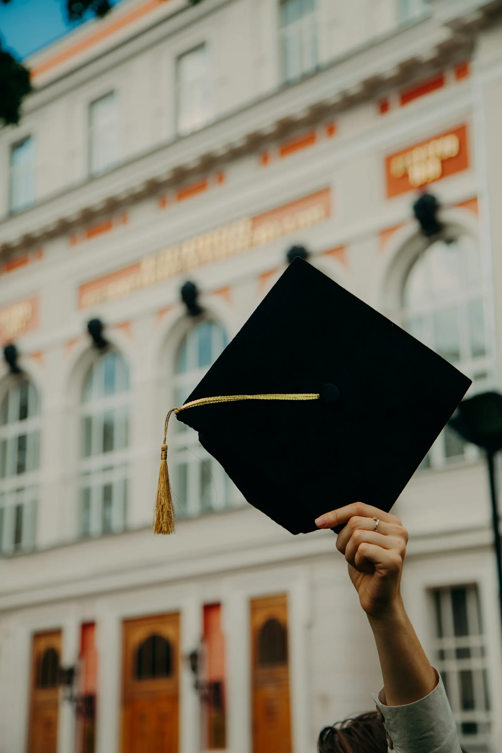 University graduation ceremony — helping students achieve independence